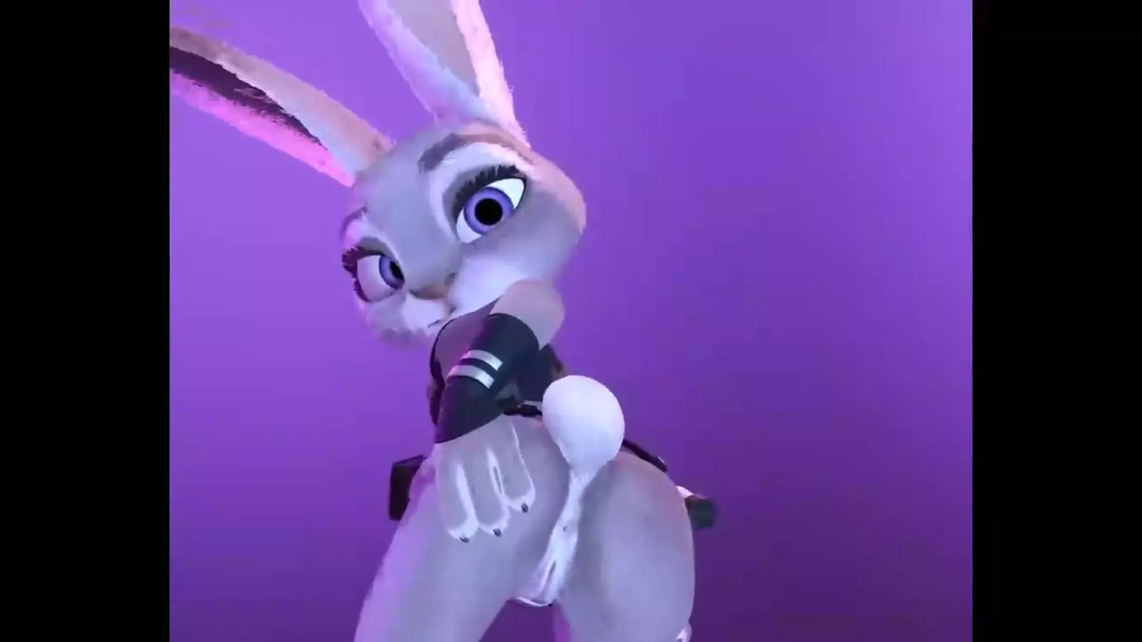 An animated buck or doeb with humanoid features a and look seductive all